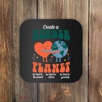 Create A Kinder Planet Earth Day Awareness Cute Coaster thumb 0