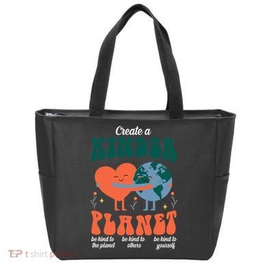 Create A Kinder Planet Earth Day Awareness Cute Tote Bag
