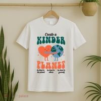 Create A Kinder Planet Earth Day Awareness Cute T-Shirt thumb 2