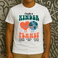 Create A Kinder Planet Earth Day Awareness Cute T-Shirt thumb 3