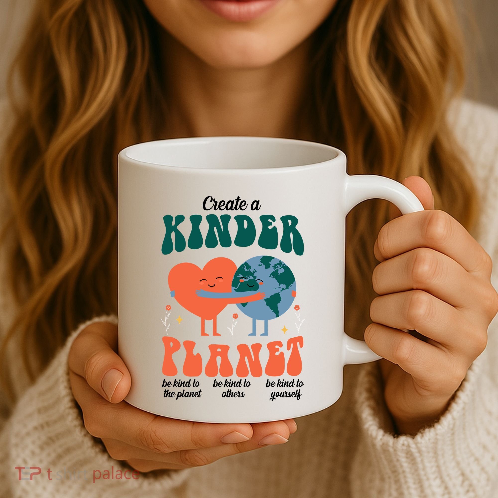 Create A Kinder Planet Earth Day Awareness Cute Coffee Mug