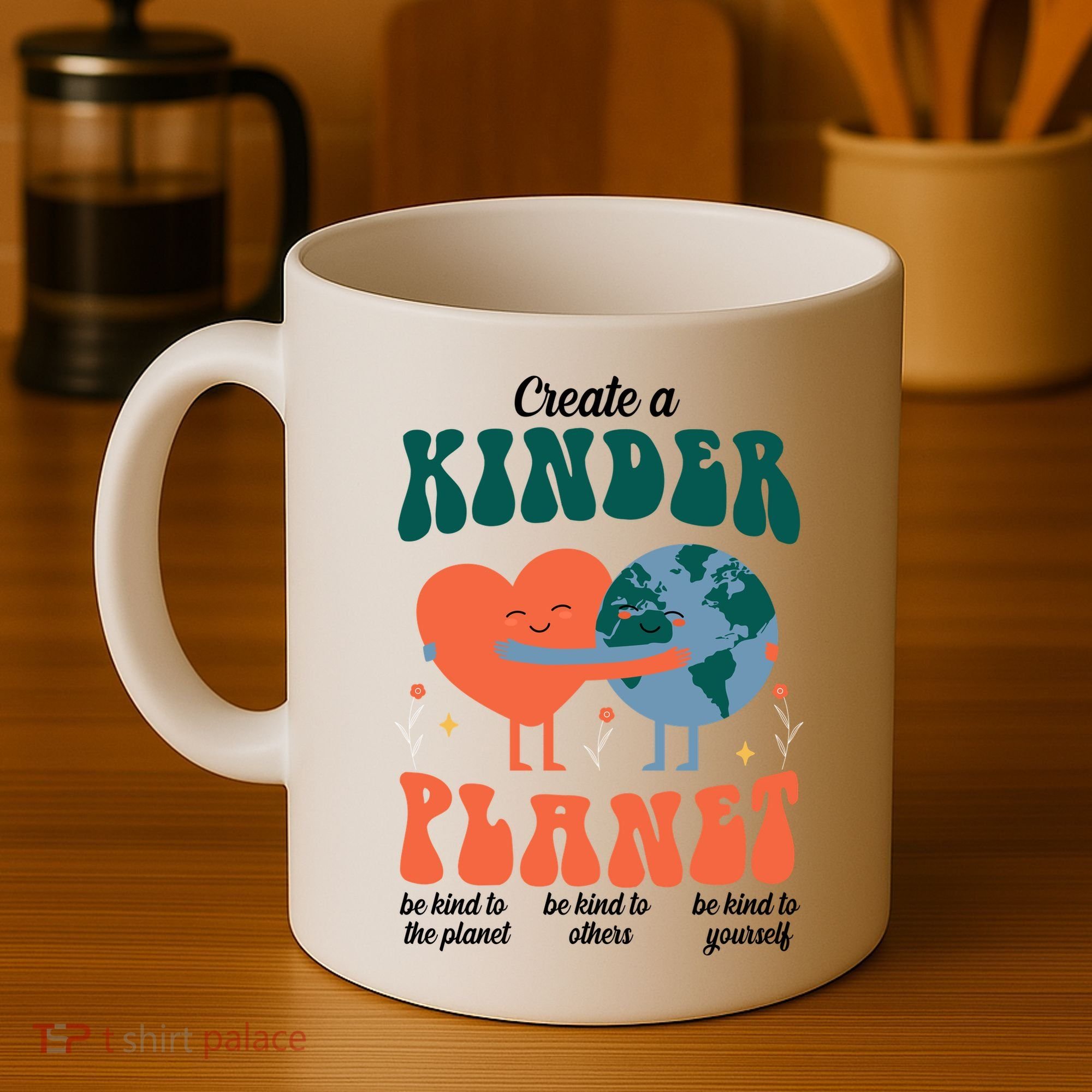 Create A Kinder Planet Earth Day Awareness Cute Coffee Mug
