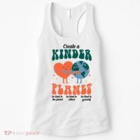 Create A Kinder Planet Earth Day Awareness Cute Women's Tank Top thumb 0
