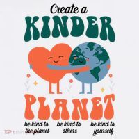 Create A Kinder Planet Earth Day Awareness Cute Women's Tank Top thumb 5