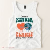 Create A Kinder Planet Earth Day Awareness Cute Tank Top thumb 2