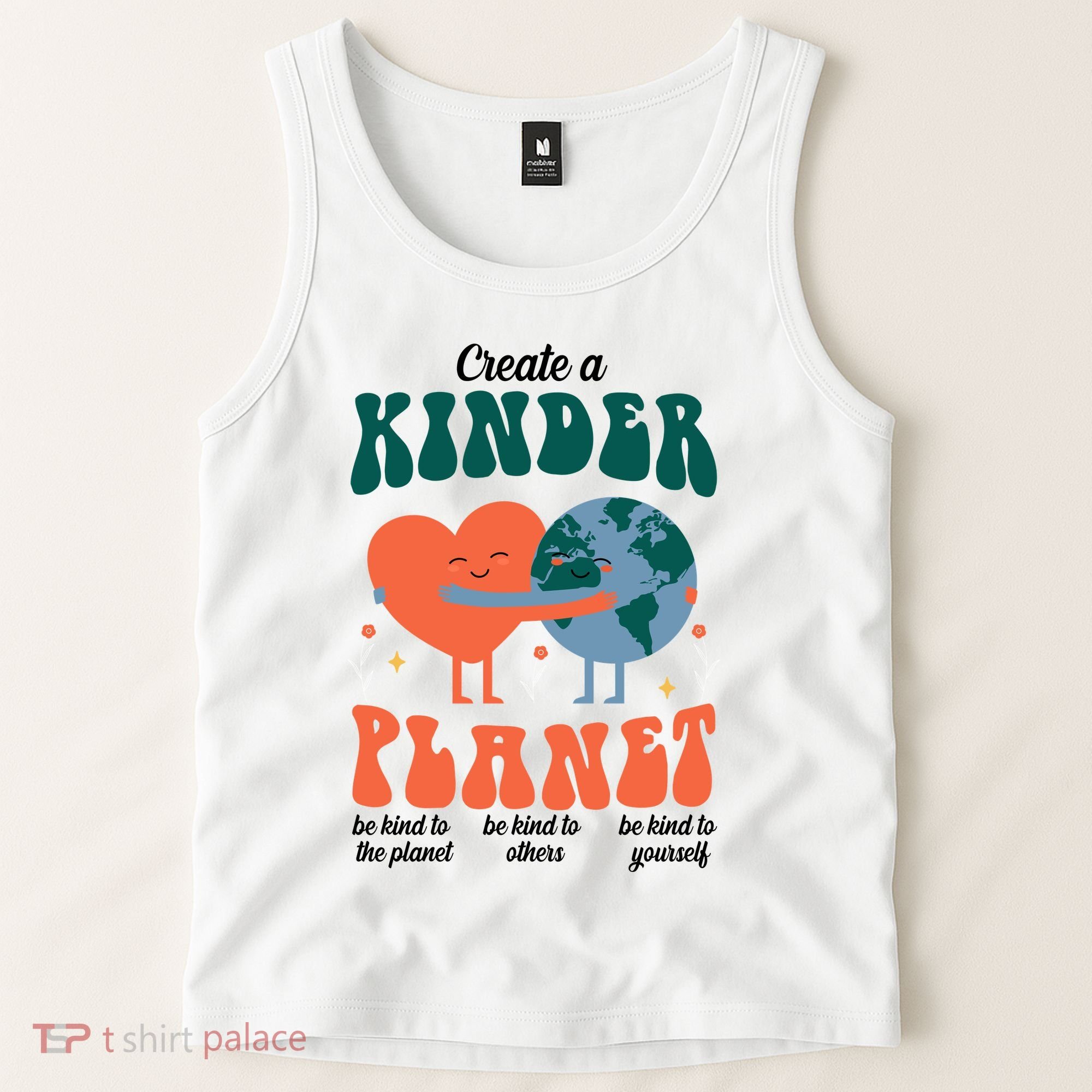 Create A Kinder Planet Earth Day Awareness Cute Tank Top