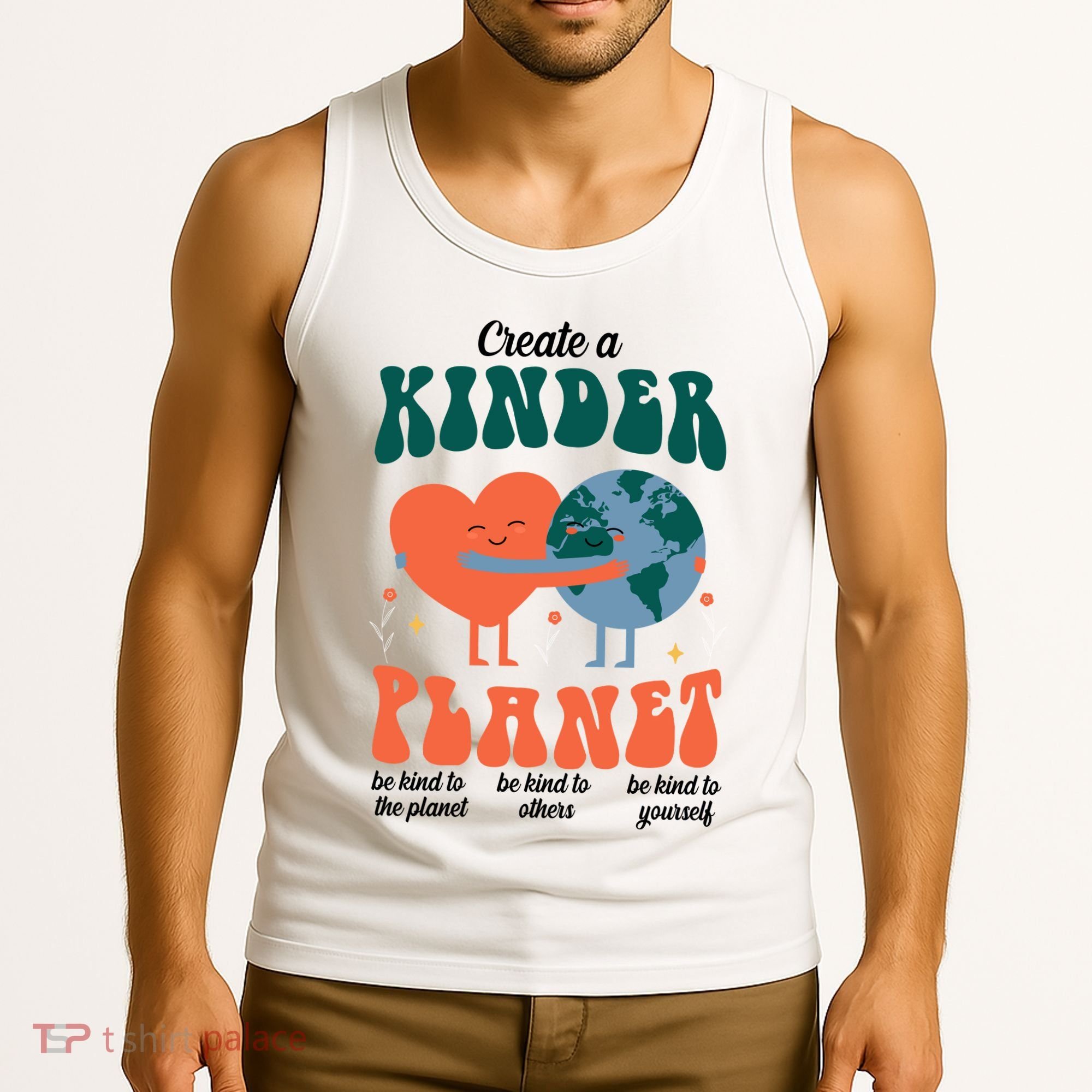 Create A Kinder Planet Earth Day Awareness Cute Tank Top