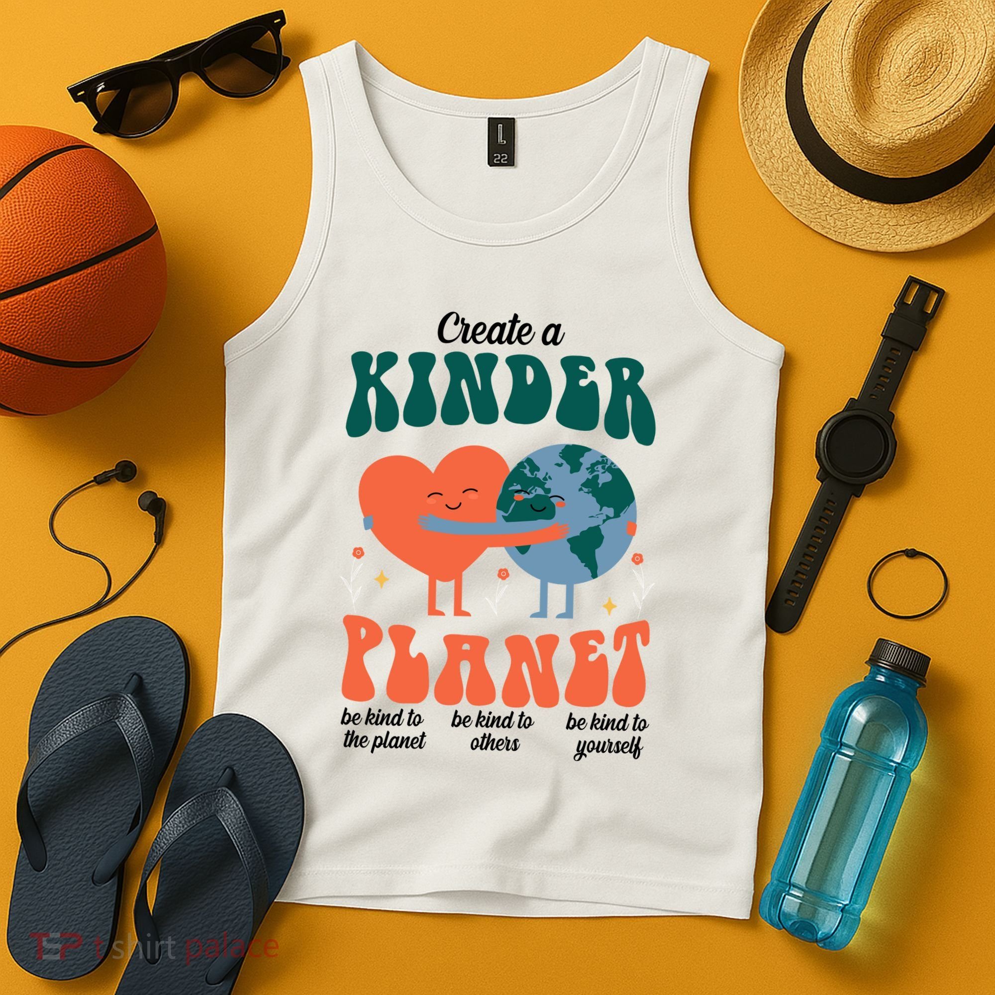 Create A Kinder Planet Earth Day Awareness Cute Tank Top