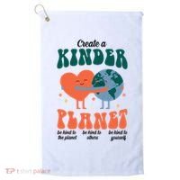 Create A Kinder Planet Earth Day Awareness Cute Golf Towel thumb 0