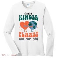 Create A Kinder Planet Earth Day Awareness Cute Women's Long Sleeve Shirt thumb 0