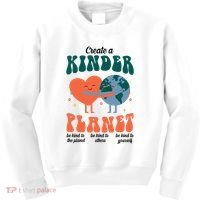 Create A Kinder Planet Earth Day Awareness Cute Kids Sweatshirt thumb 0