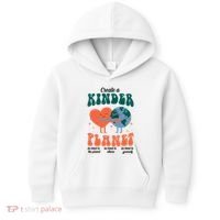 Create A Kinder Planet Earth Day Awareness Cute Kids Hoodie thumb 0