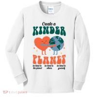 Create A Kinder Planet Earth Day Awareness Cute Kids Long Sleeve Shirt thumb 0
