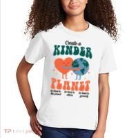 Create A Kinder Planet Earth Day Awareness Cute Kids T-Shirt thumb 2