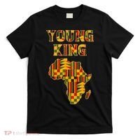 Cool African Kente Art Men Boys Kids African American Print T-Shirt thumb 0