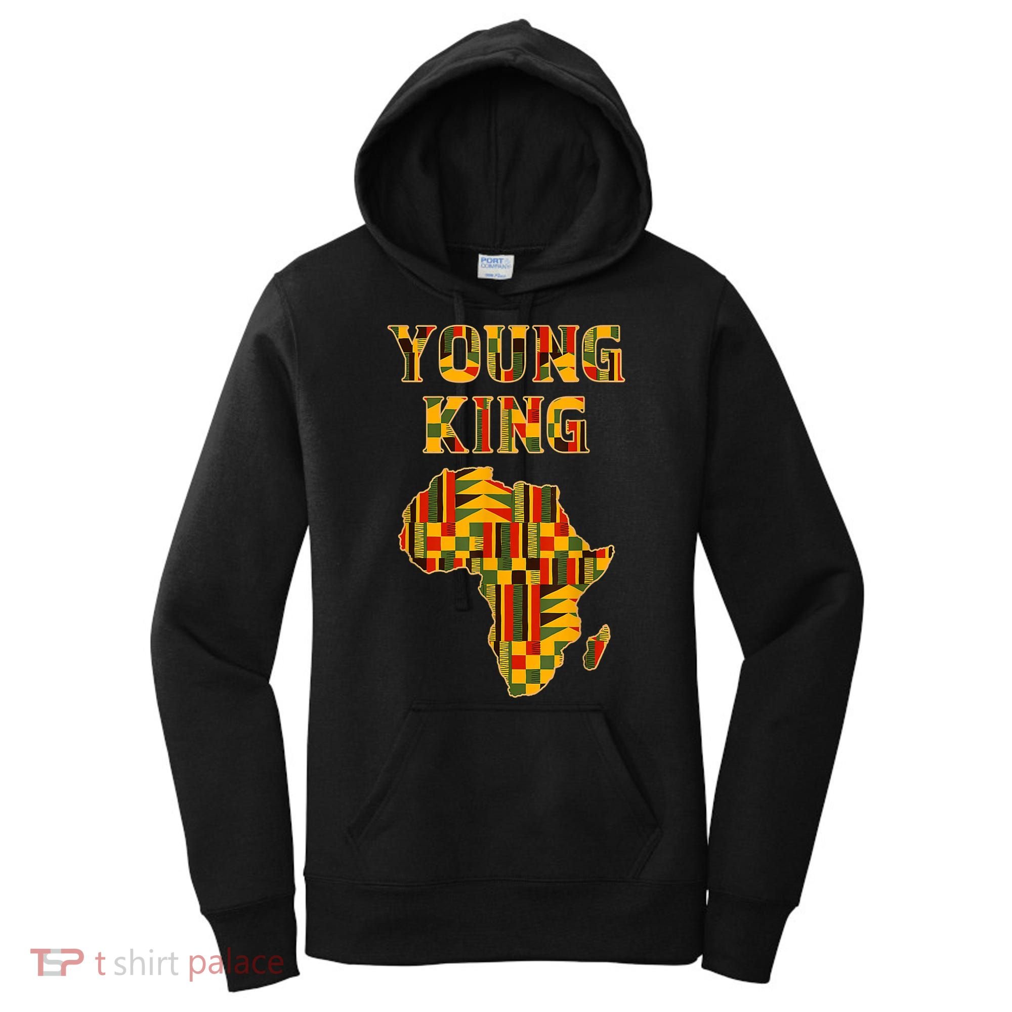 Cool African Kente Art Men Boys Kids African American Print Women's Hoodie