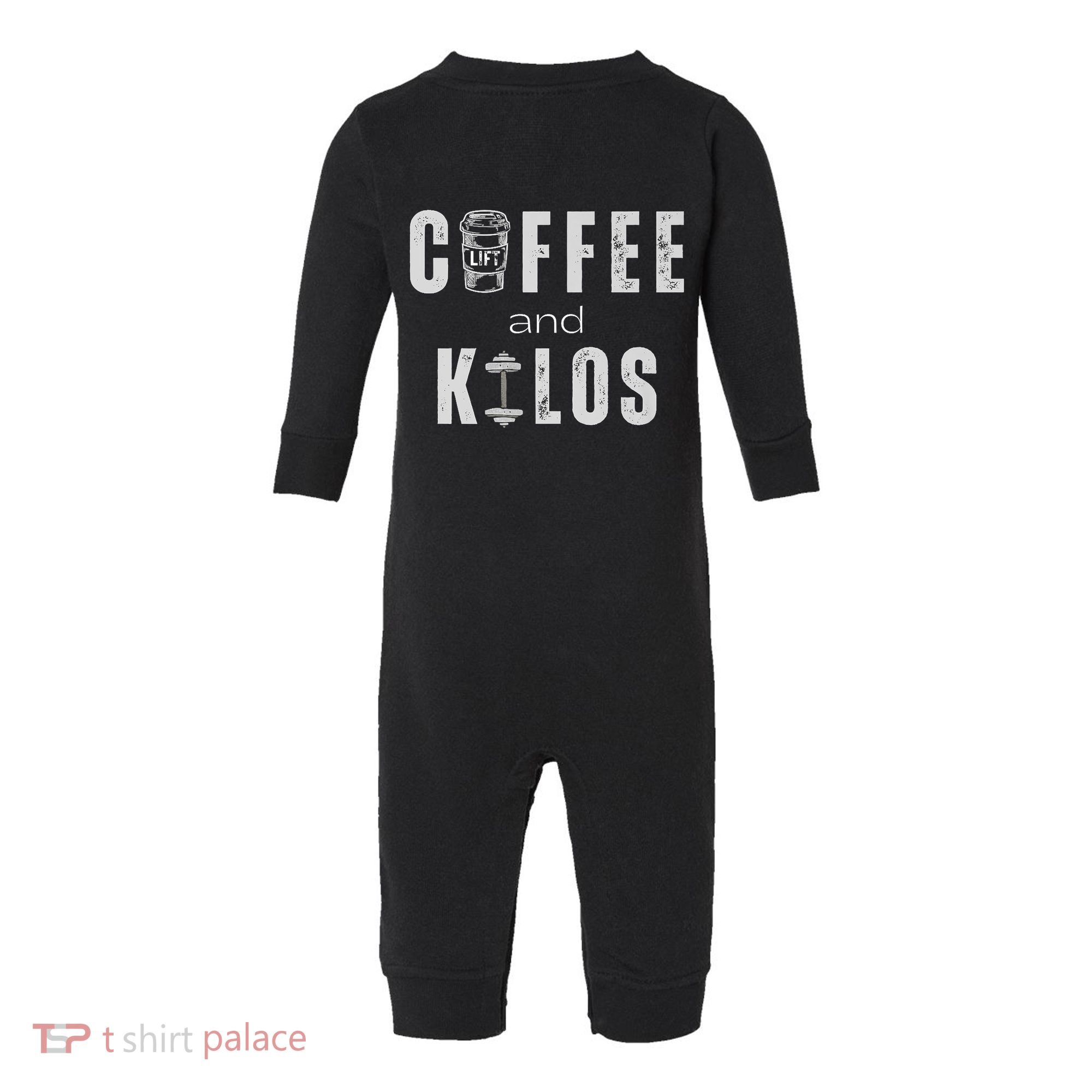Coffee And Kilos Gym Premium Infant Fleece One Piece