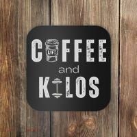 Coffee And Kilos Gym Premium Coaster thumb 0