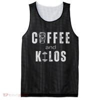 Coffee And Kilos Gym Premium Mesh Reversible Basketball Jersey Tank thumb 0