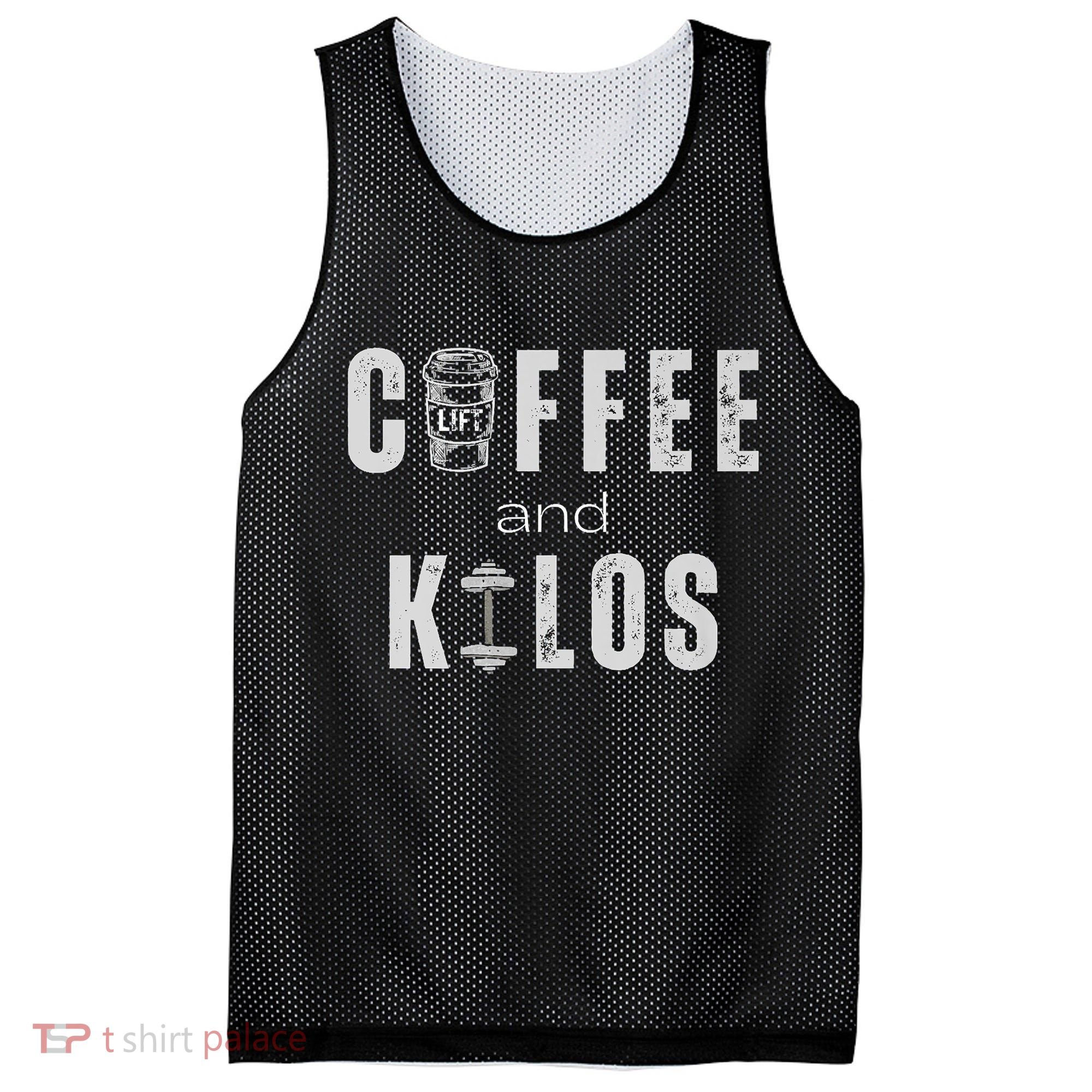 Coffee And Kilos Gym Premium Mesh Reversible Basketball Jersey Tank