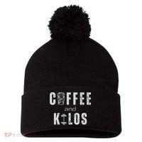 Coffee And Kilos Gym Premium Pom Pom 12in Knit Beanie thumb 0
