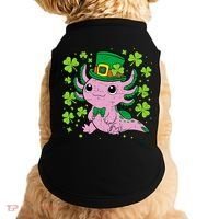 Cute Axolotl Kawaii Leprechaun St Patricks Day Saint Pattys  Doggie Tank thumb 0