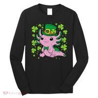 Cute Axolotl Kawaii Leprechaun St Patricks Day Saint Pattys  Long Sleeve Shirt thumb 0