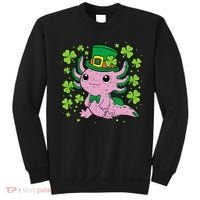 Cute Axolotl Kawaii Leprechaun St Patricks Day Saint Pattys  Sweatshirt thumb 0