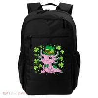 Cute Axolotl Kawaii Leprechaun St Patricks Day Saint Pattys  Backpack thumb 0