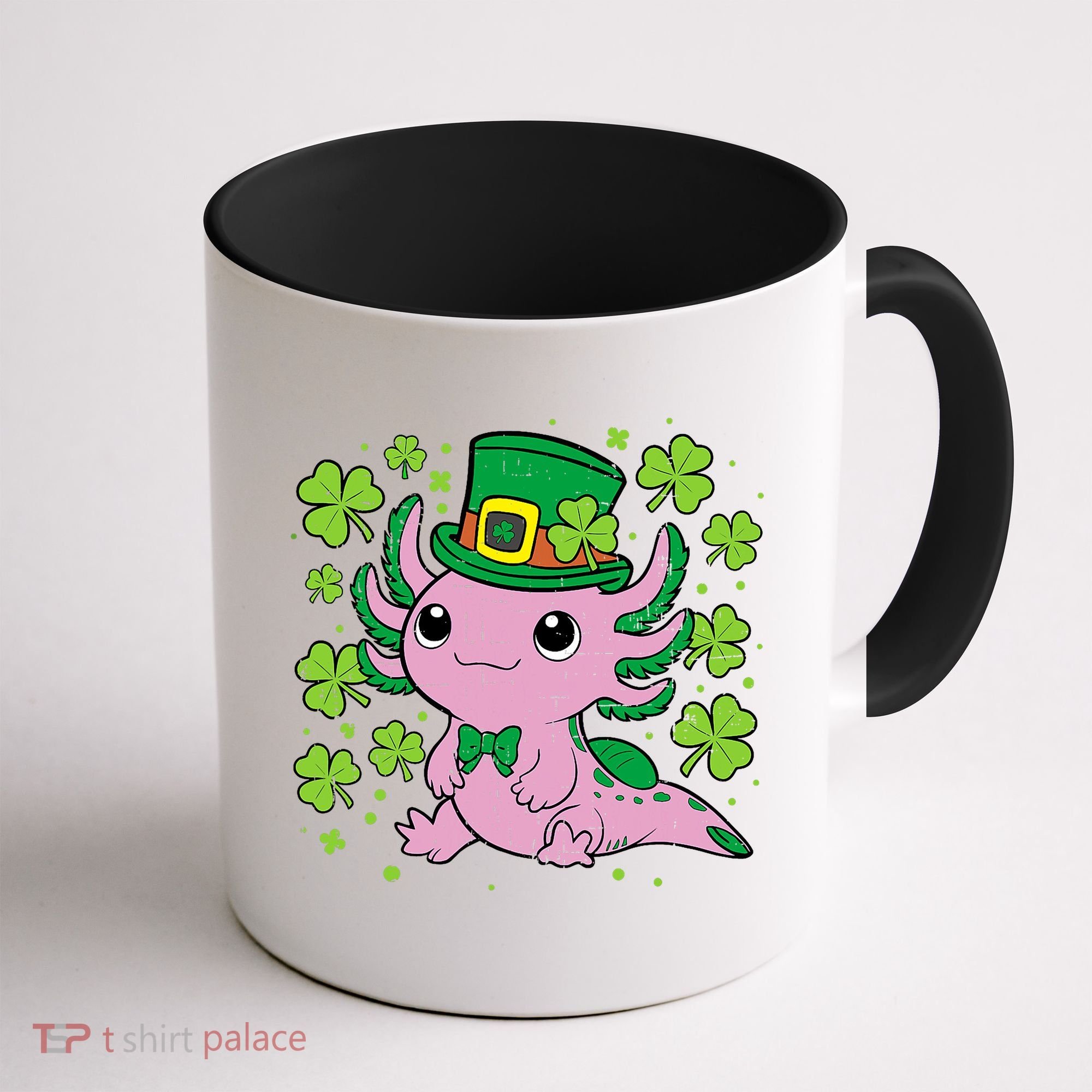 Cute Axolotl Kawaii Leprechaun St Patricks Day Saint Pattys  Coffee Mug