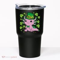 Cute Axolotl Kawaii Leprechaun St Patricks Day Saint Pattys  Tumbler thumb 0
