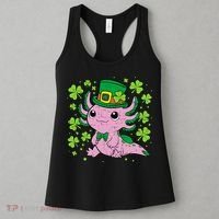 Cute Axolotl Kawaii Leprechaun St Patricks Day Saint Pattys  Women's Tank Top thumb 3