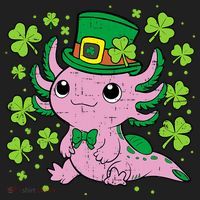 Cute Axolotl Kawaii Leprechaun St Patricks Day Saint Pattys  Hat thumb 2