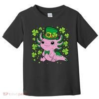 Cute Axolotl Kawaii Leprechaun St Patricks Day Saint Pattys  Toddler T-Shirt thumb 0