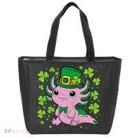 Cute Axolotl Kawaii Leprechaun St Patricks Day Saint Pattys  Tote Bag thumb 0