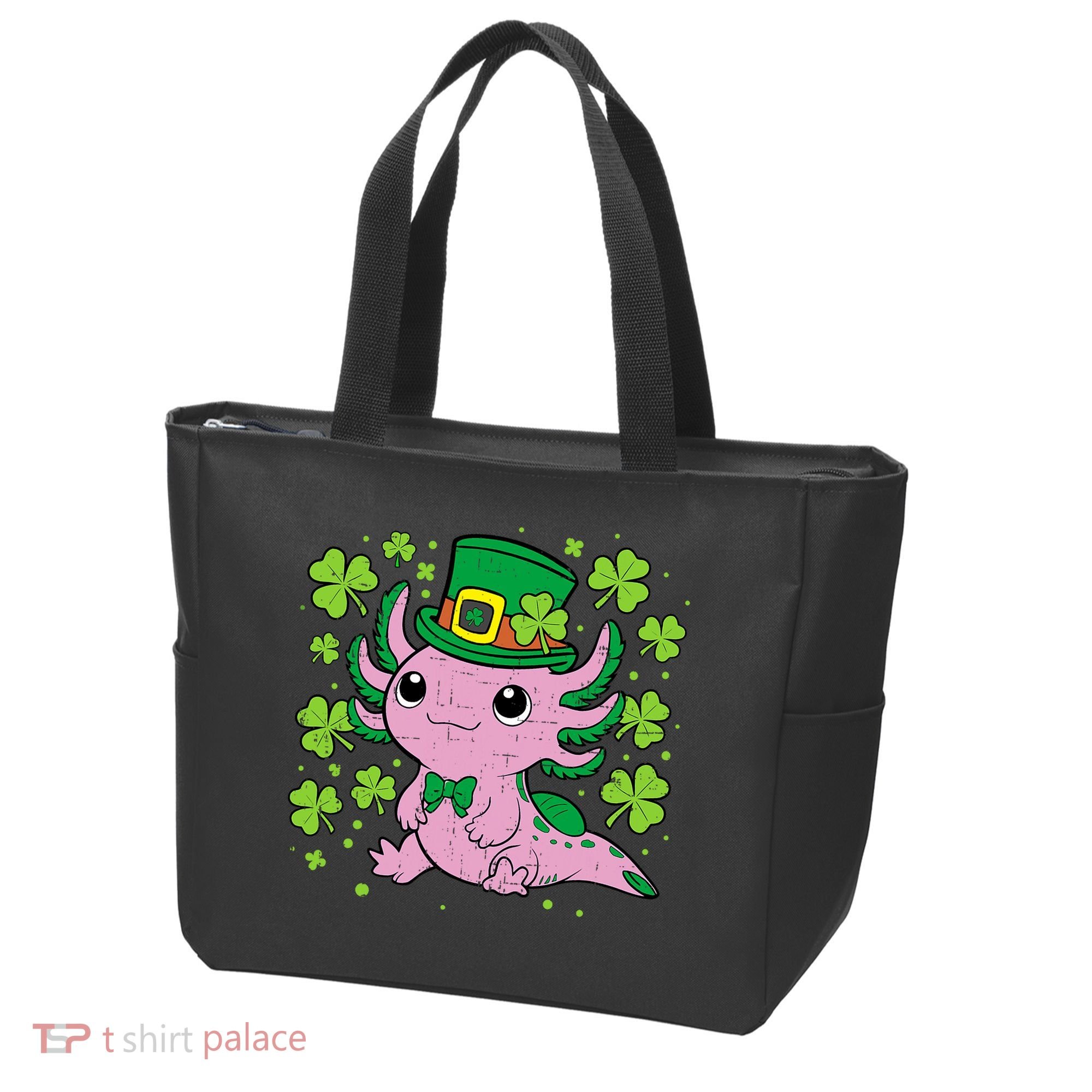 Cute Axolotl Kawaii Leprechaun St Patricks Day Saint Pattys  Tote Bag