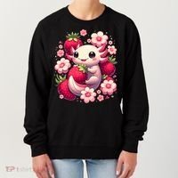 Cute Axolotl Kawaii Anime Axolotl Strawberry Women's Sweatshirt thumb 0
