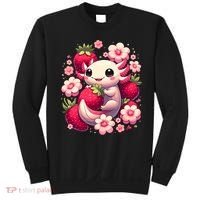 Cute Axolotl Kawaii Anime Axolotl Strawberry Sweatshirt thumb 0