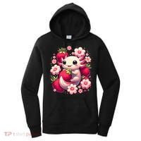 Cute Axolotl Kawaii Anime Axolotl Strawberry Women's Hoodie thumb 0