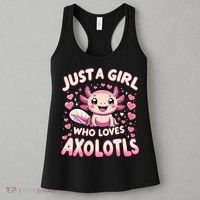 Cute Axolotl Kawaii Just A Girl Who Loves Axolotls Women's Tank Top thumb 3