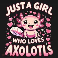 Cute Axolotl Kawaii Just A Girl Who Loves Axolotls Visor thumb 3