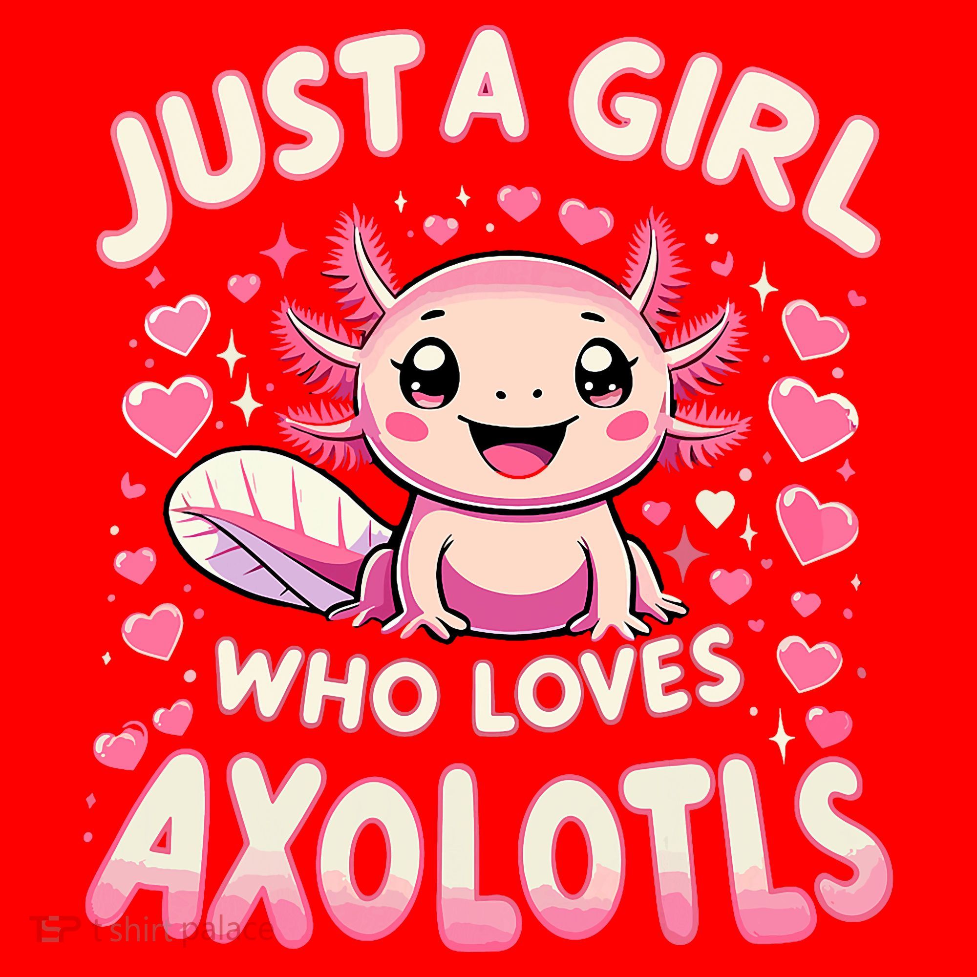 Cute Axolotl Kawaii Just A Girl Who Loves Axolotls Santa Hat