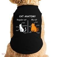 Cat Anatomy Kittlen Lover Funny Science Teacher Doggie Tank thumb 0