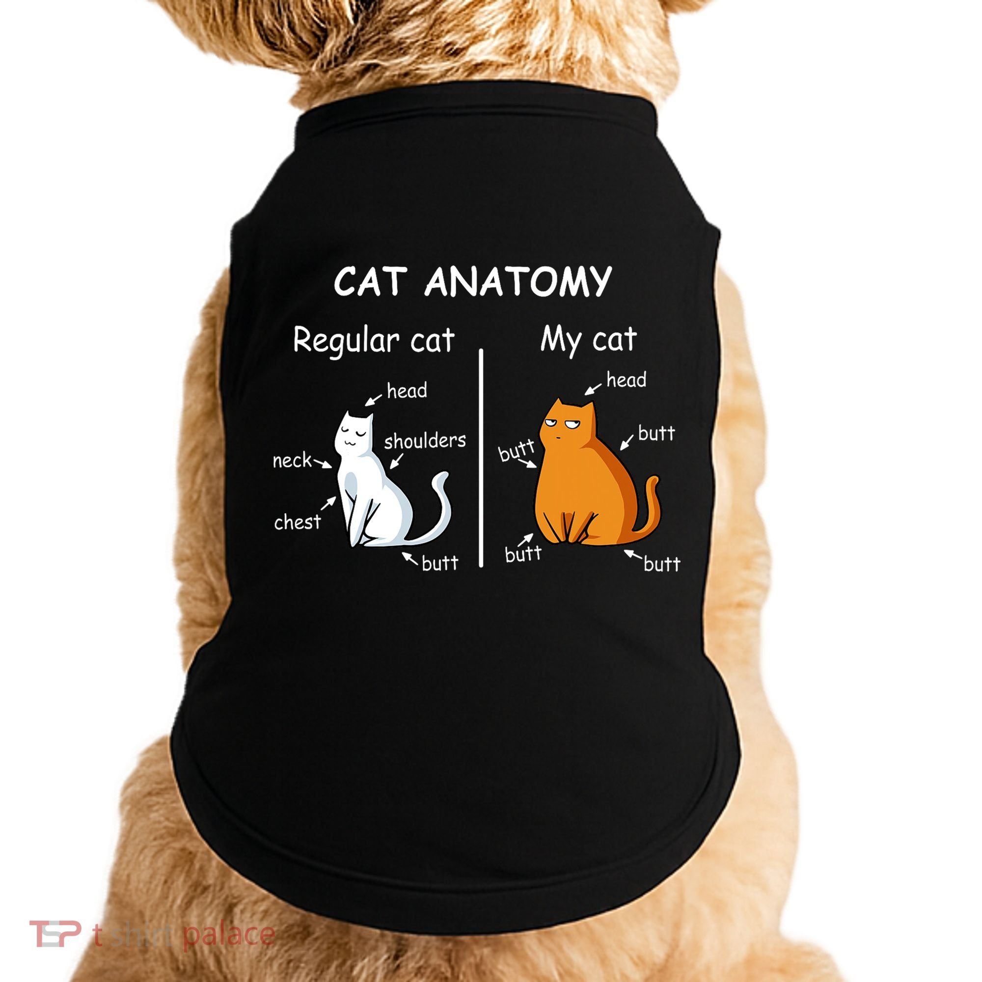 Cat Anatomy Kittlen Lover Funny Science Teacher Doggie Tank