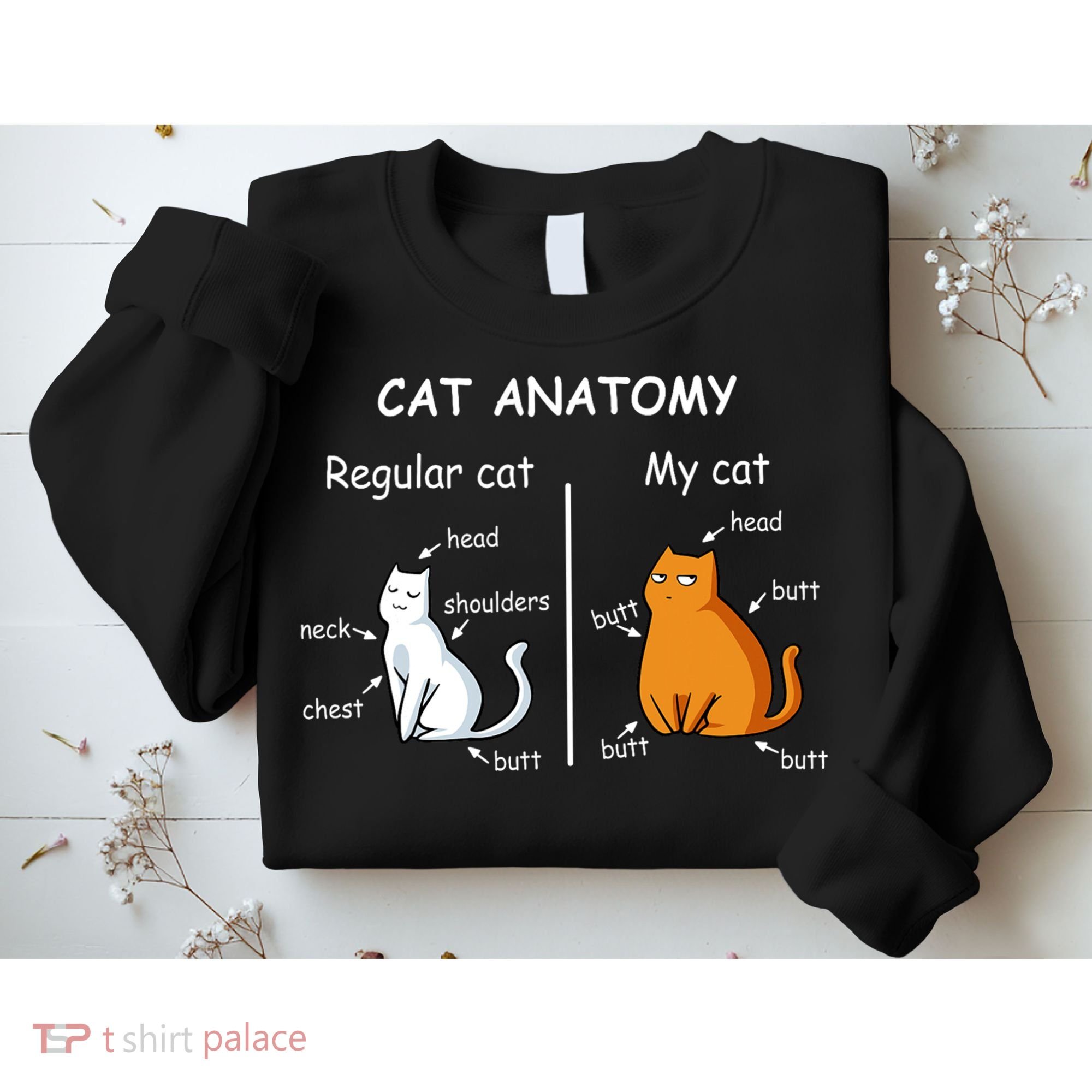 Cat Anatomy Kittlen Lover Funny Science Teacher Sweatshirt