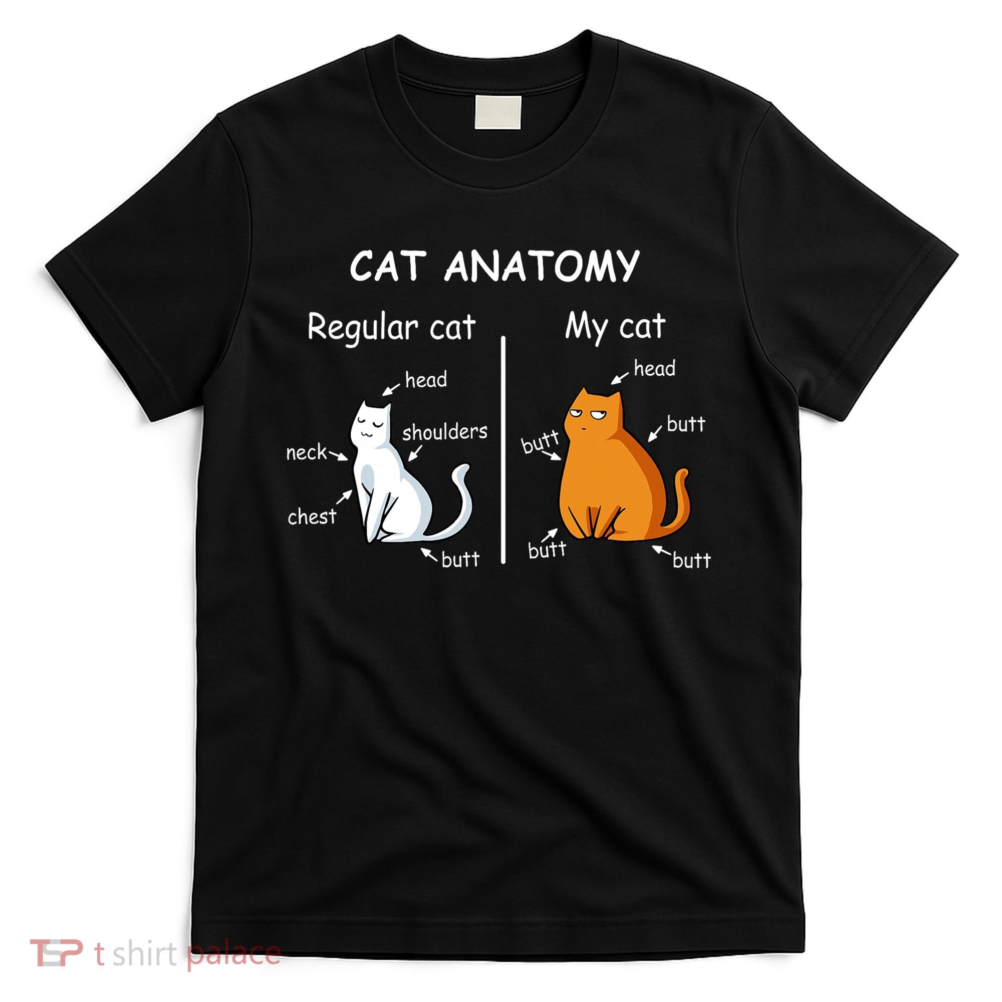 Cat Anatomy Kittlen Lover Funny Science Teacher T-Shirt