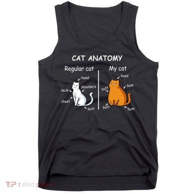 Cat Anatomy Kittlen Lover Funny Science Teacher Tank Top