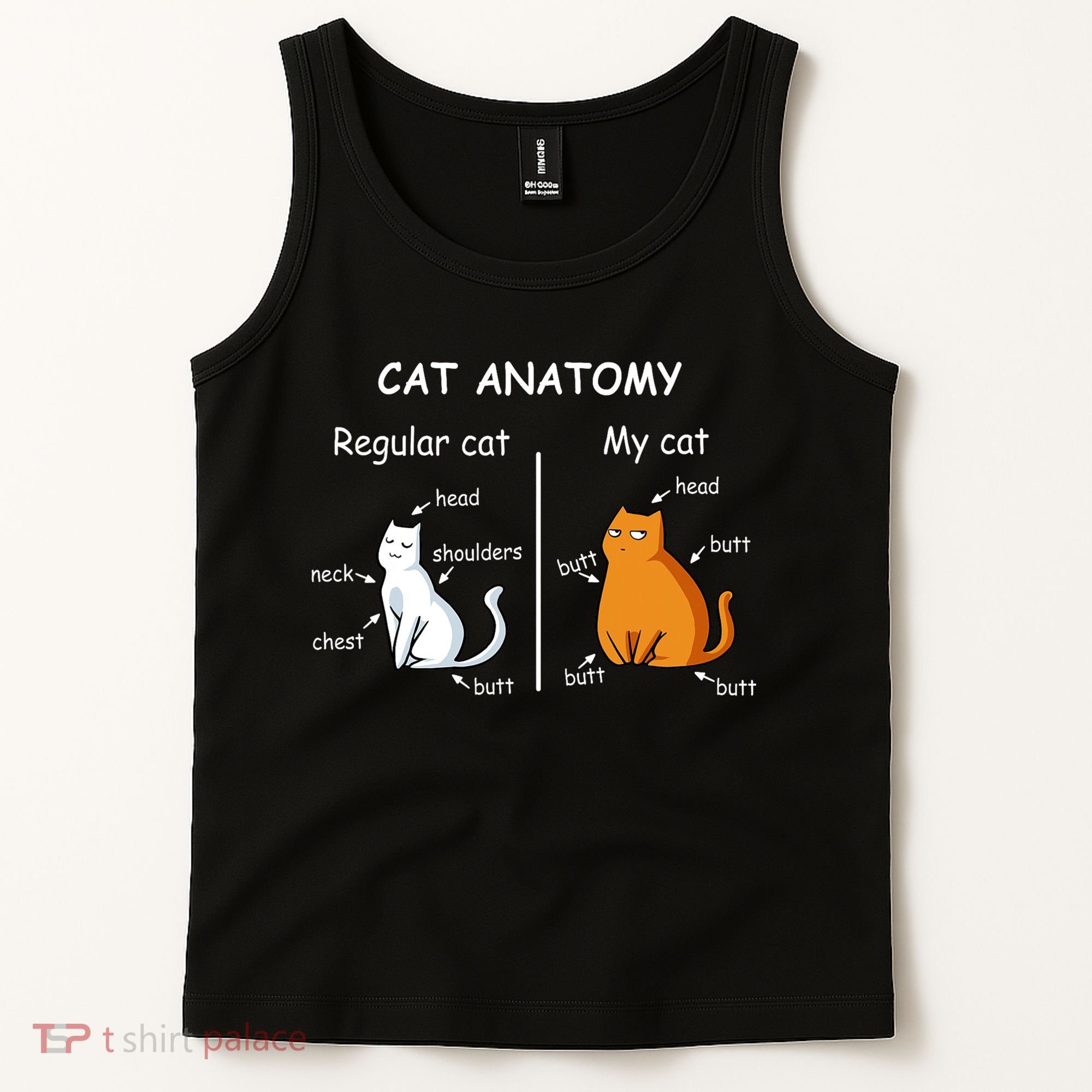 Cat Anatomy Kittlen Lover Funny Science Teacher Tank Top