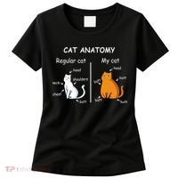 Cat Anatomy Kittlen Lover Funny Science Teacher Women's T-Shirt thumb 0