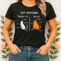 Cat Anatomy Kittlen Lover Funny Science Teacher Women's T-Shirt thumb 2